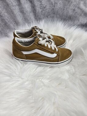 Vans Kids' Old Skool Low-Top Sneakers - Brown/White